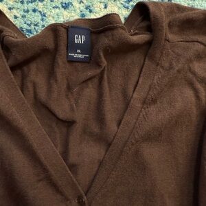 GAP Brown Cardigan Sweater